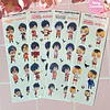 HAIKYUU - STICKERS KENMA, KUROO, NISHINOYA, YAMAGUCHI
