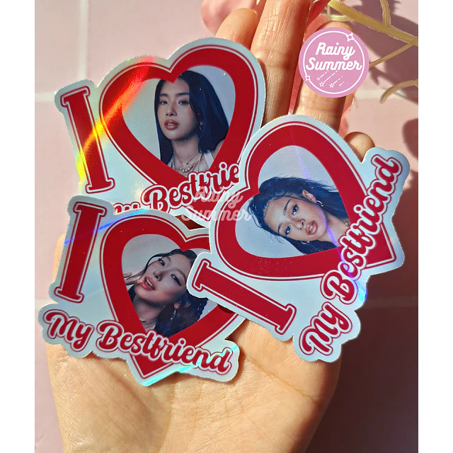 KATSEYE - STICKERS VINILO I LOVE MY BFF