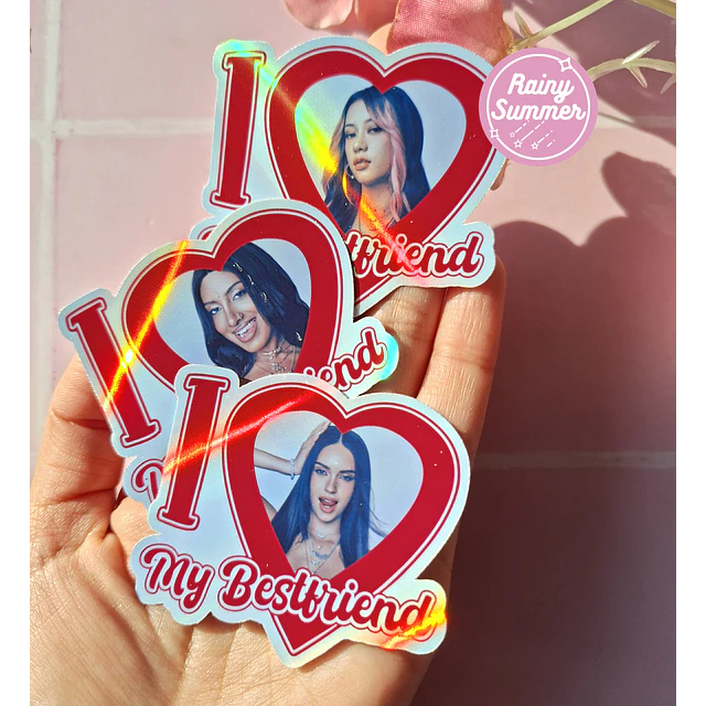 KATSEYE - STICKERS VINILO I LOVE MY BFF