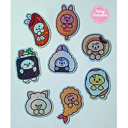 SKZOO x COMIDA COREANA - STICKERS DE VINILO 