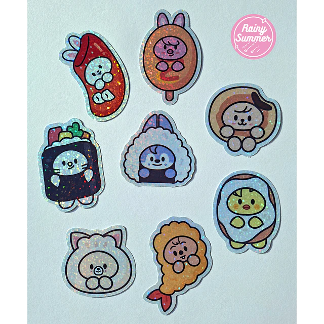 SKZOO x COMIDA COREANA - STICKERS DE VINILO 