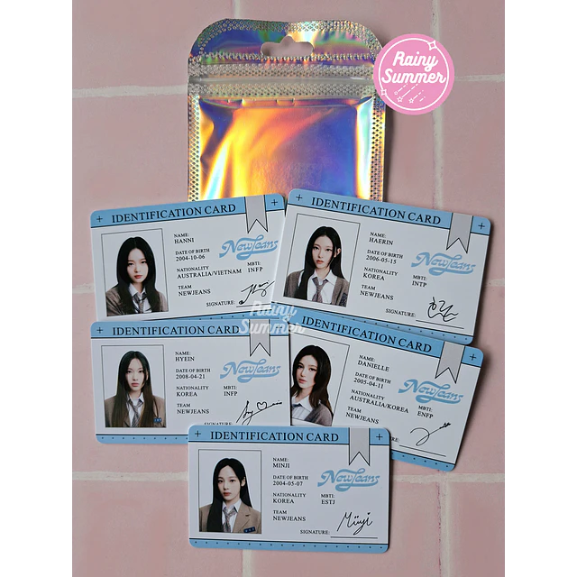 NEW JEANS - TARJETAS ID