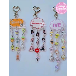 IVE, NMIXX, BABYMONSTER - KEYCHAINS (TIPO NUBE)
