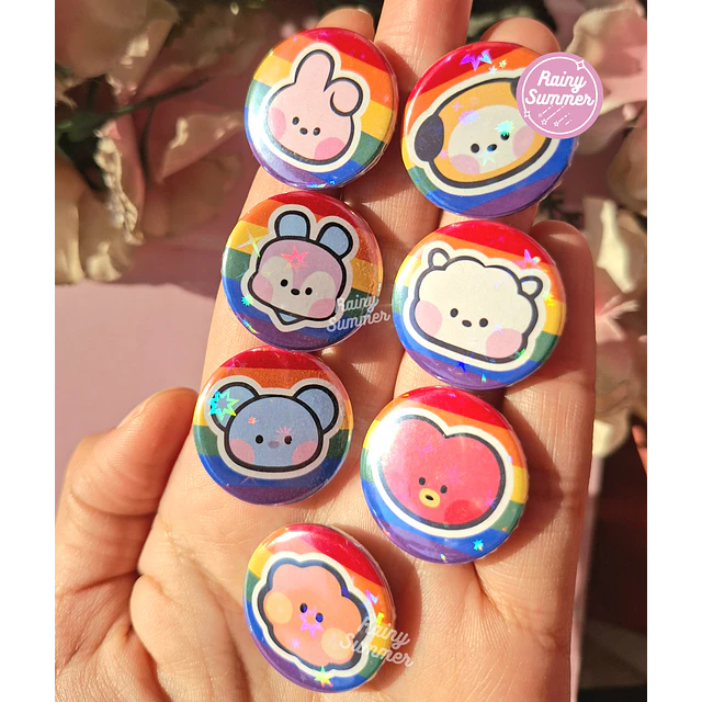 BT21 - PINS/CHAPITAS LGTB+