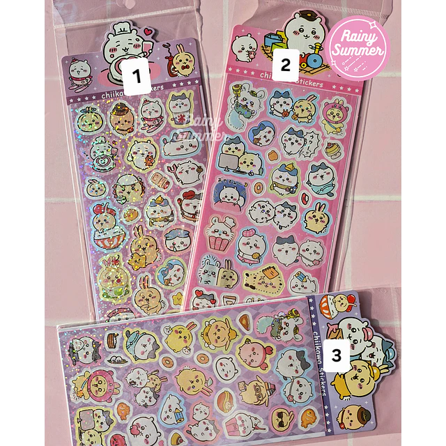 CHIIKAWA - STICKERS HOLOGRÁFICOS