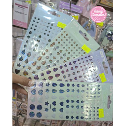 STICKER  GEMAS GLITTER (DIY)