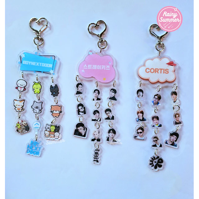 STRAY KIDS, BOYNEXTDOOR, CORTIS- KEYCHAINS (TIPO NUBE)