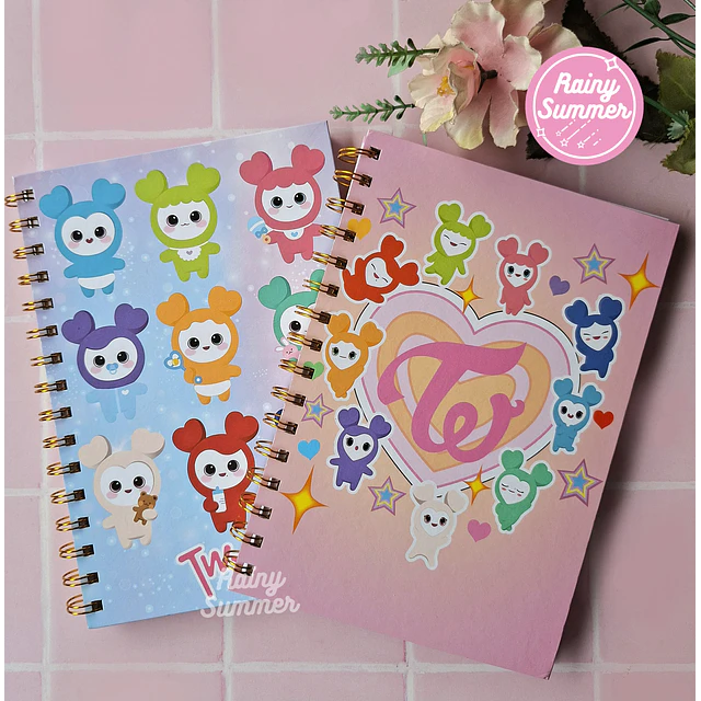 TWICE LOVELYS - LIBRETA CUADRICULADA A5