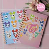 TWICE LOVELYS - LIBRETA CUADRICULADA A5
