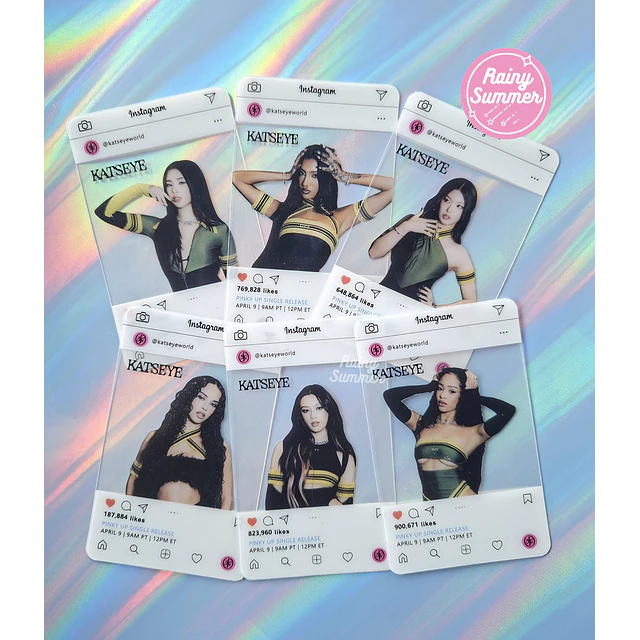 KATSEYE - LOMOCARDS DE PVC 