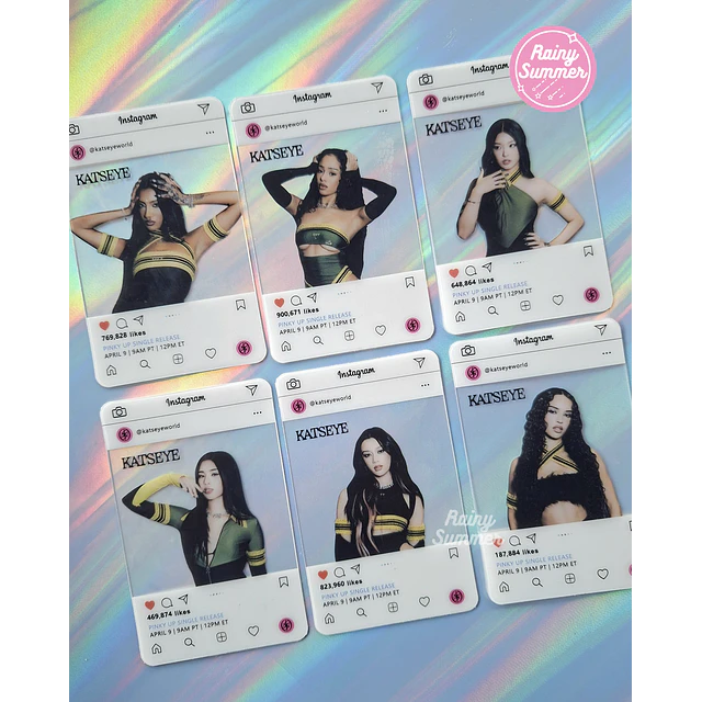 KATSEYE - LOMOCARDS DE PVC 
