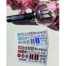 BTS - STICKER VINILO PARA LIGHTSTICK
