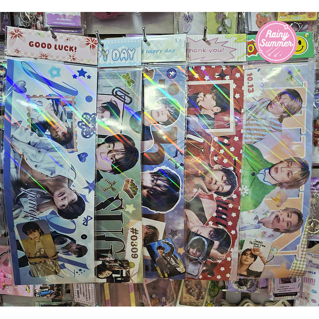 BTS - BANNERS HOLOGRÁFICOS (JUNGKOOK, JIMIN, TAE, HOSEOK, YOONGI)