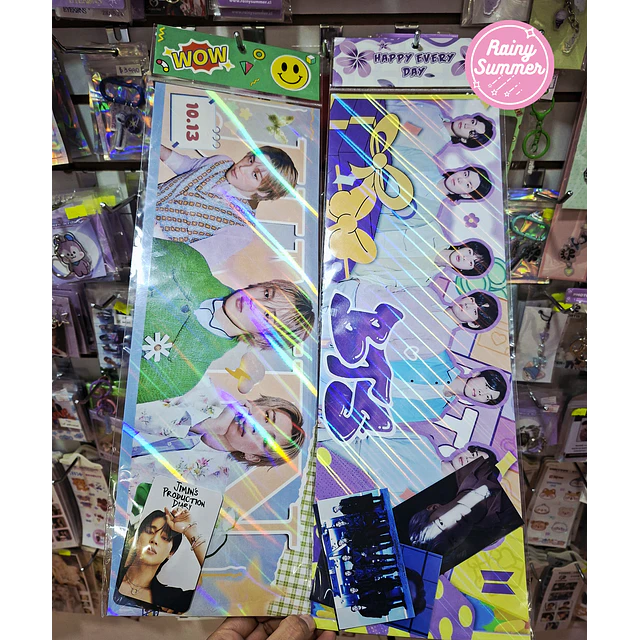 BTS - BANNERS HOLOGRÁFICOS (JUNGKOOK, JIMIN, TAE, HOSEOK, YOONGI)