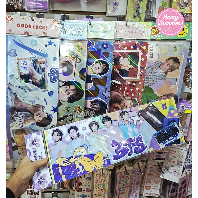 BTS - BANNERS HOLOGRÁFICOS (JUNGKOOK, JIMIN, TAE, HOSEOK, YOONGI)