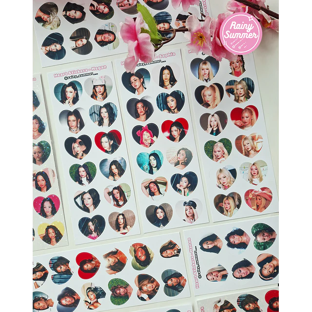 KATSEYE - HEARTSTICKERS (STICKERS DE CORAZÓN)