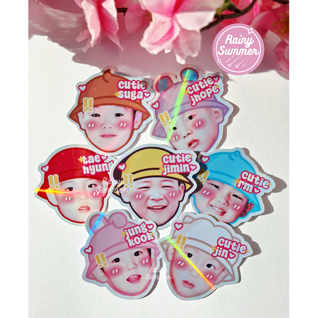 BTS BEBÉ X BT21 - STICKERS DE VINILO 