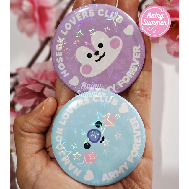 BTS X BT21 - CHAPITAS  LOVERS CLUB 