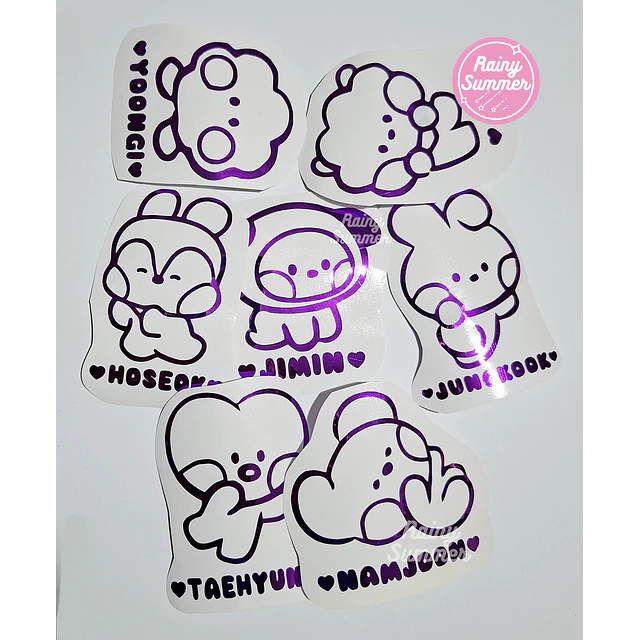 BT21 MININI - STICKERS DE VINILO (DECAL)