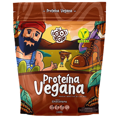 Proteína Vegana Chocolate (1kg) -The Good Vegan