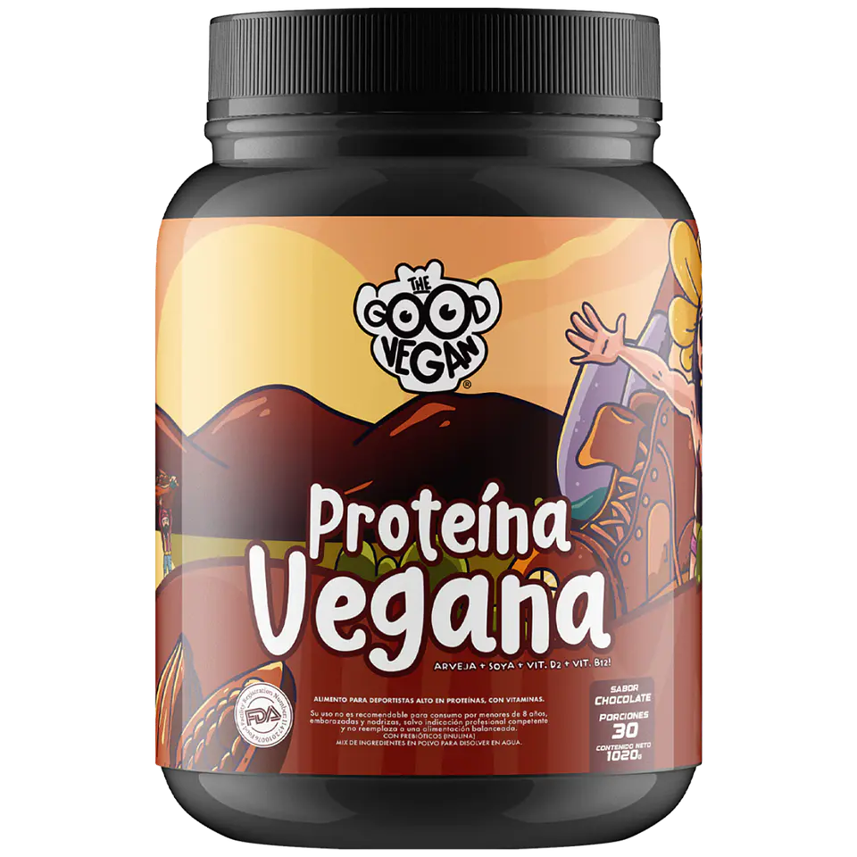 Proteína Vegana Chocolate (1kg) -The Good Vegan 1