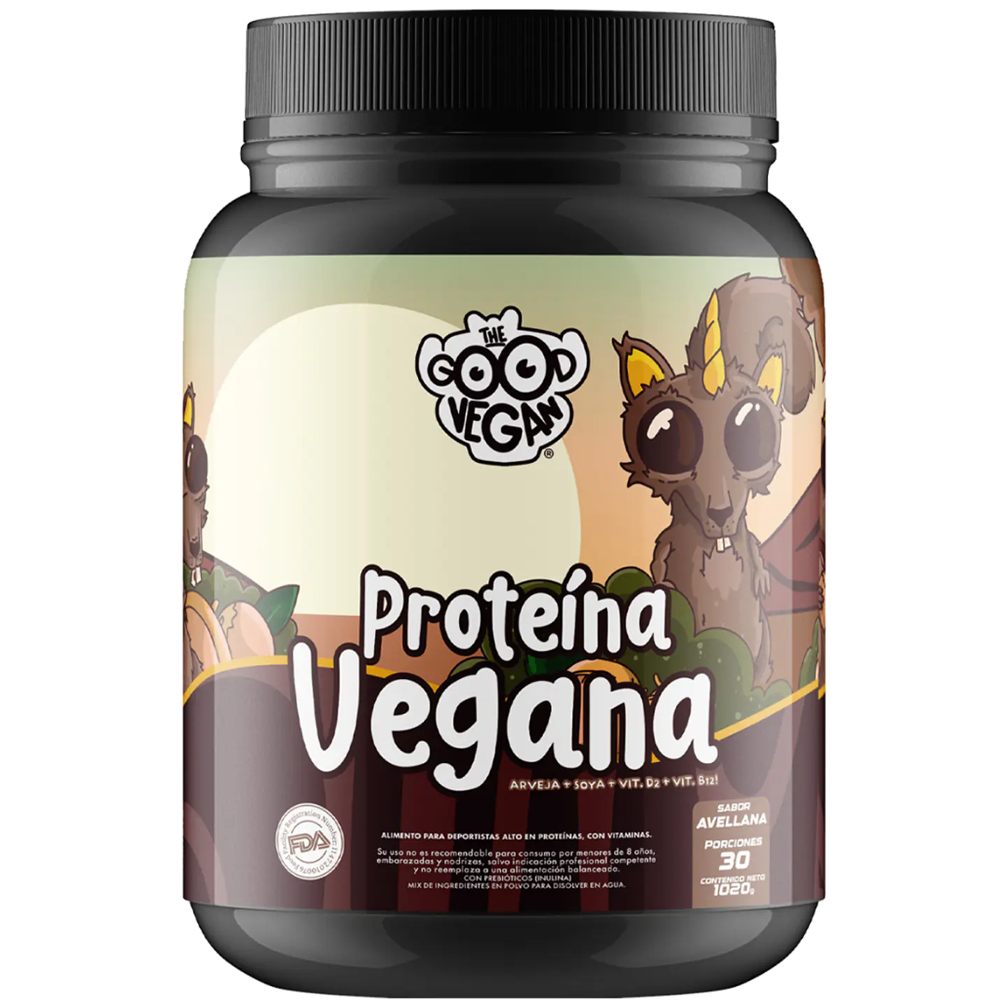 Proteína Vegana Avellana (1kg) -The Good Vegan 1