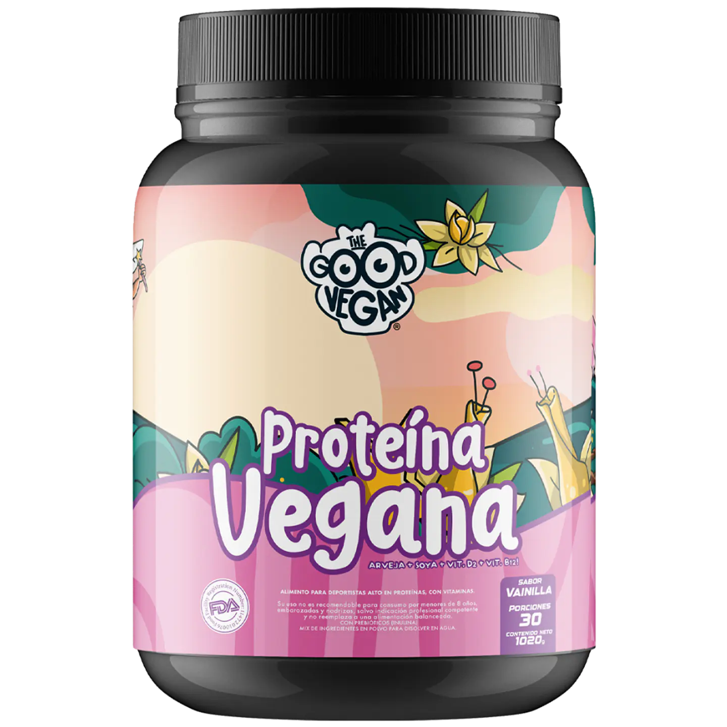 Proteína Vegana Vainilla (1kg) -The Good Vegan 1