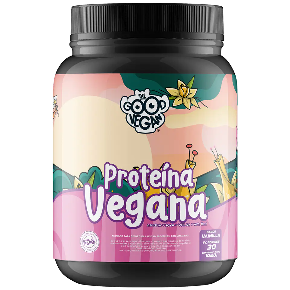 Proteína Vegana Vainilla (1kg) -The Good Vegan 1