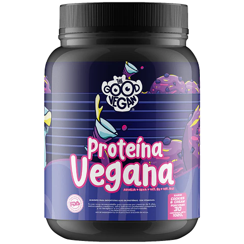 Proteína Vegana Cookies&Cream (1kg) - The Good Vegan