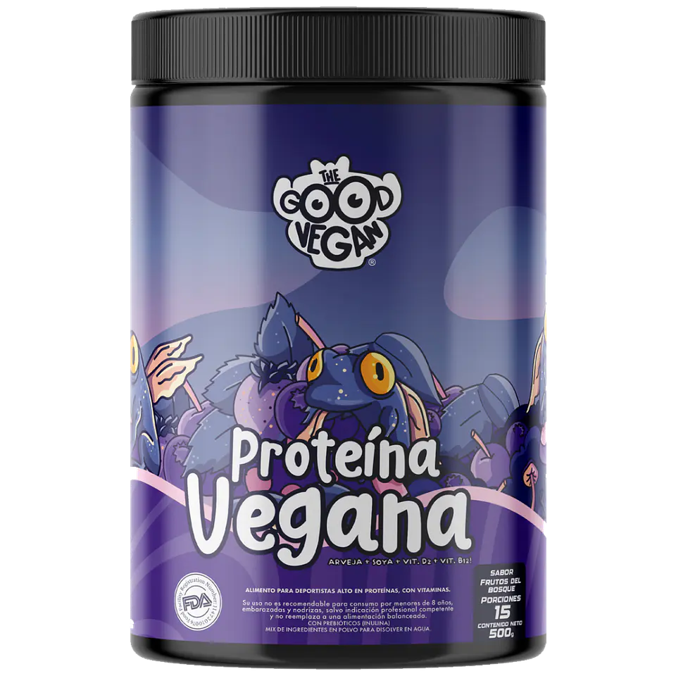 Proteína Vegana Frutos del Bosque (500g) - The Good Vegan 1
