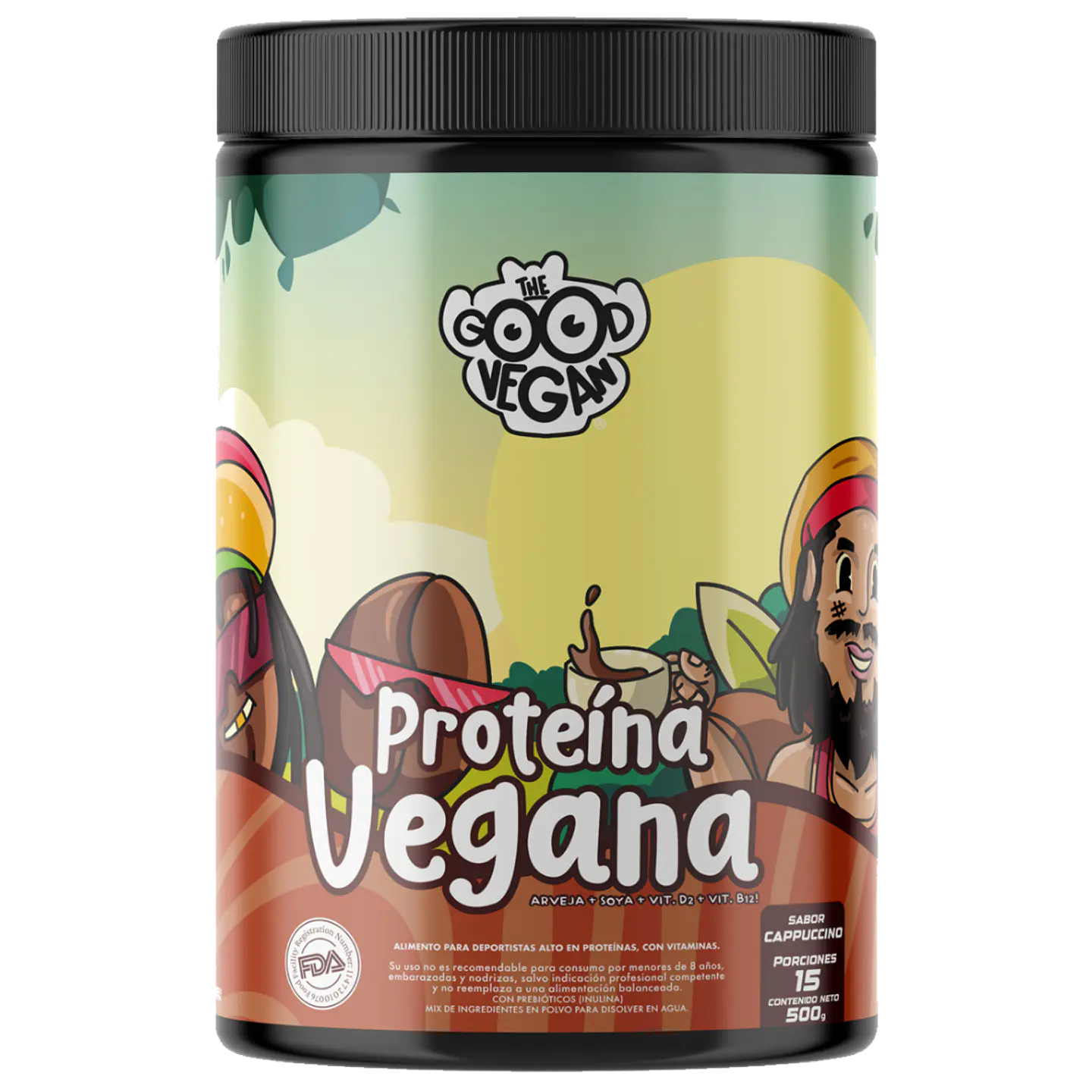 Proteína Vegana Capuccino (500g) -The Good Vegan 1