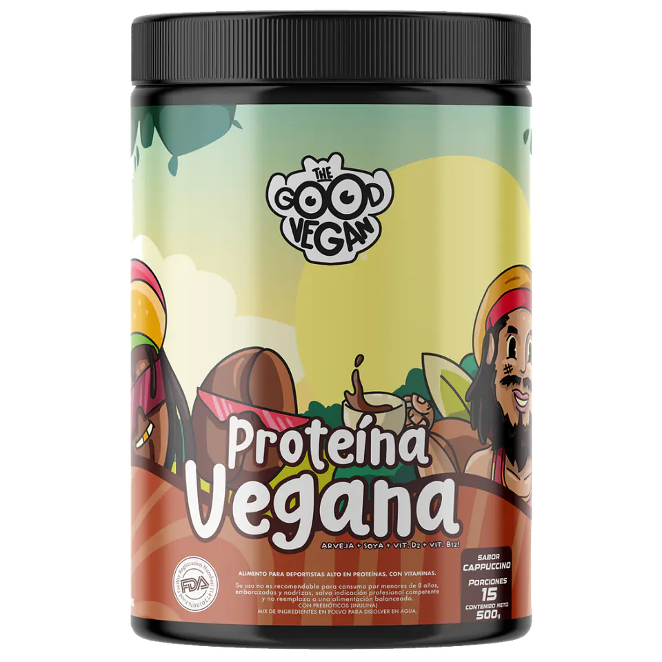 Proteína Vegana Capuccino (500g) -The Good Vegan 1