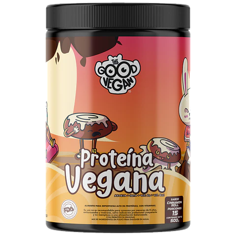 Proteína Vegana Cinnamon Roll (500g) -The Good Vegan