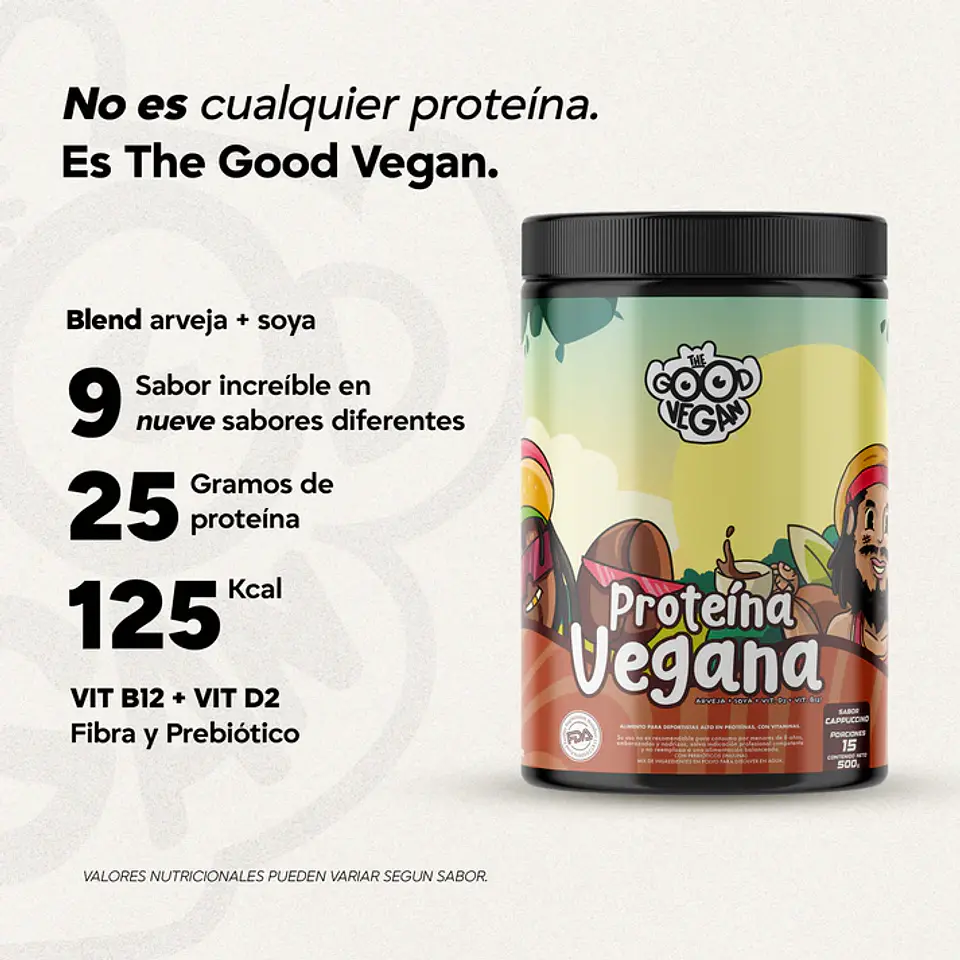 Proteína Vegana Capuccino (500g) -The Good Vegan 4