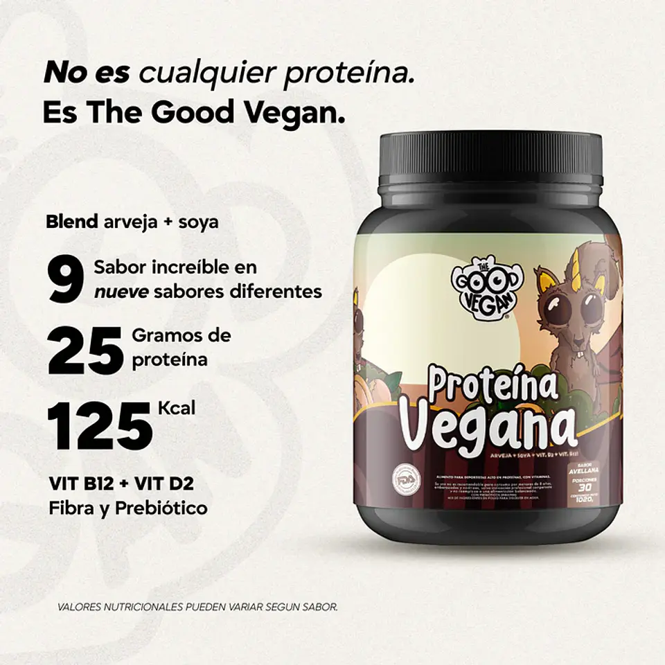 Proteína Vegana Avellana (1kg) -The Good Vegan 3