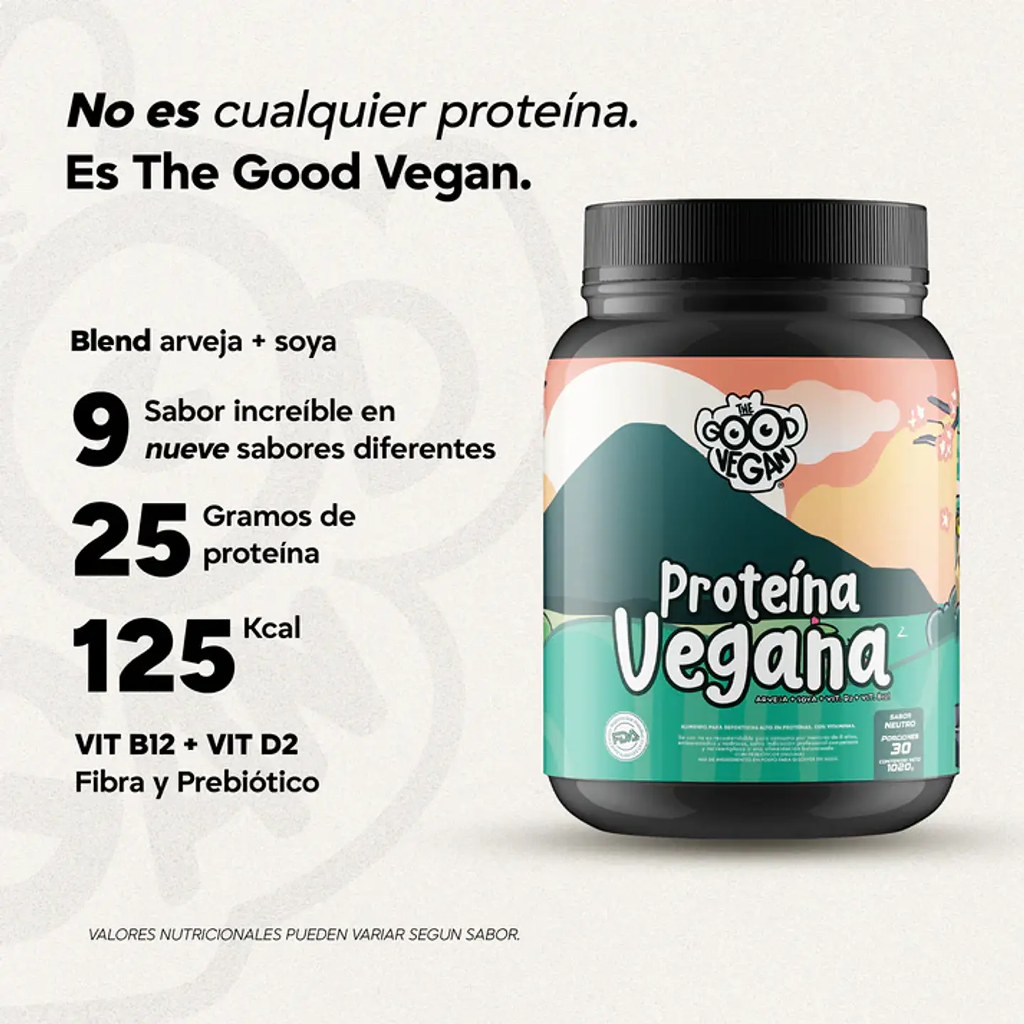 Proteína Vegana Sin Sabor (1kg) -The Good Vegan 3
