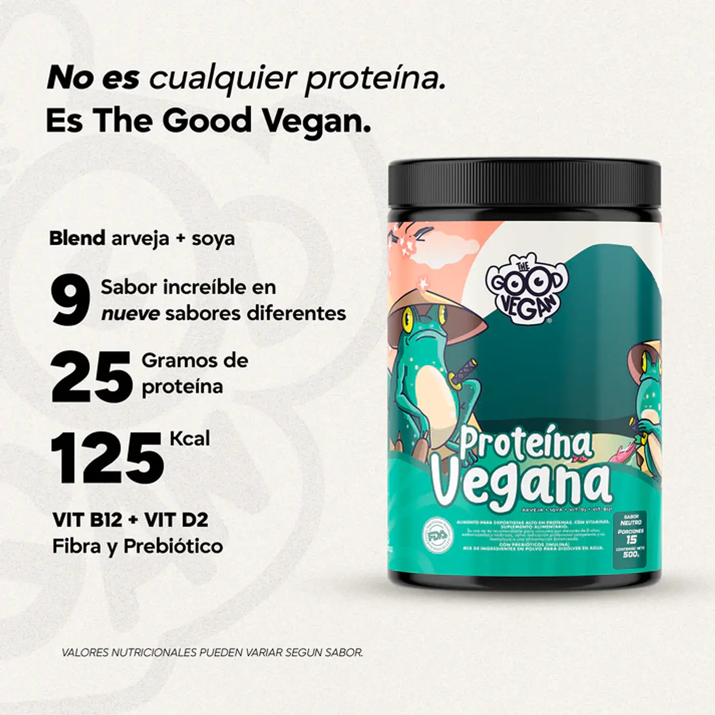 Proteína Vegana Neutro (500g) -The Good Vegan 3