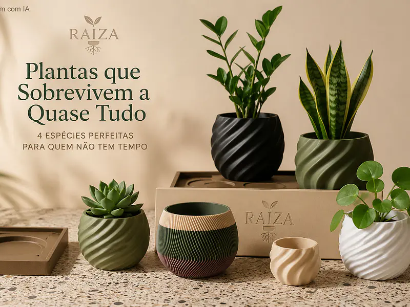 Plantas que Sobrevivem a Quase Tudo: 4 Espécies Perfeitas para Quem Não Tem Tempo