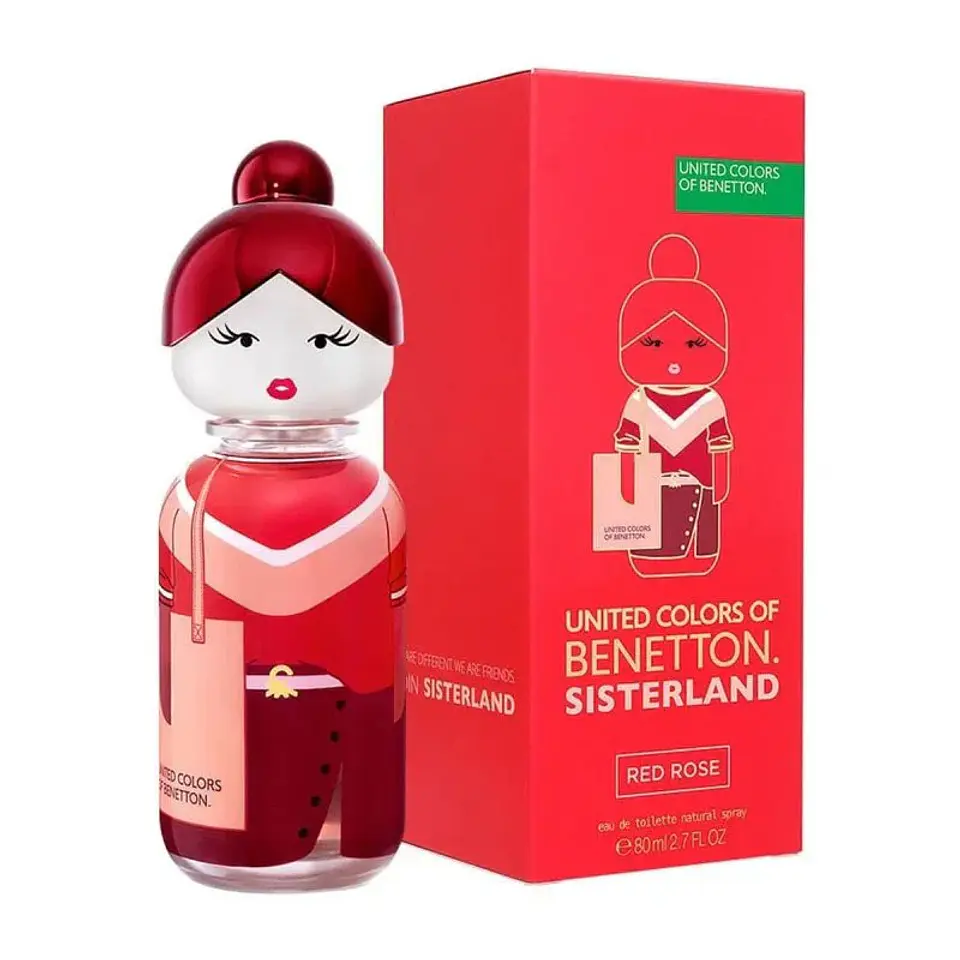 Benetton Sisterland Red Rose EDT 80 ML Mujer 1