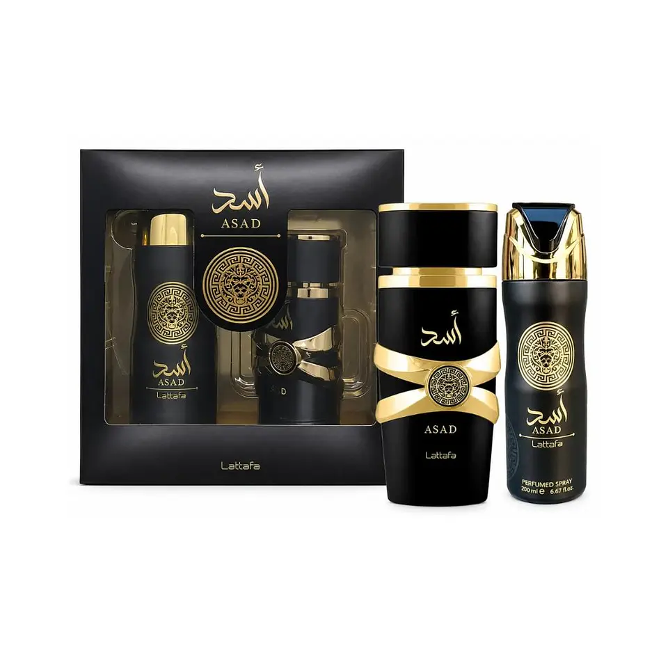 Lattafa Set Asad EDP 100 ML + Desodorante 200 ML Hombre 1