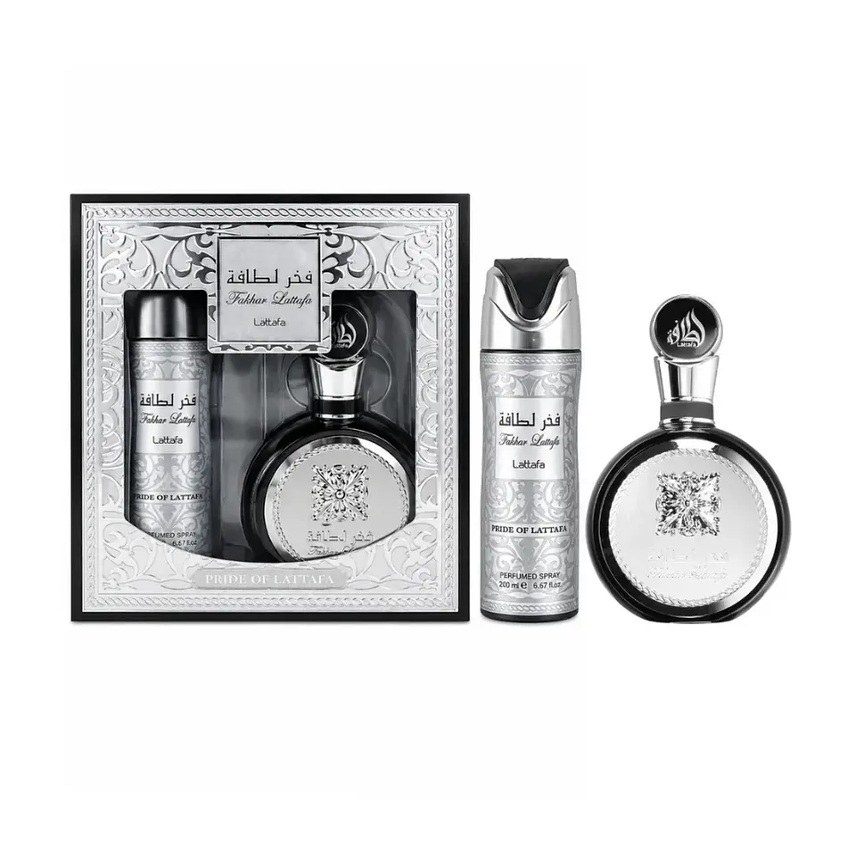 Lattafa Set Fakhar EDP 100 ML + Deo 200 ML Hombre 1