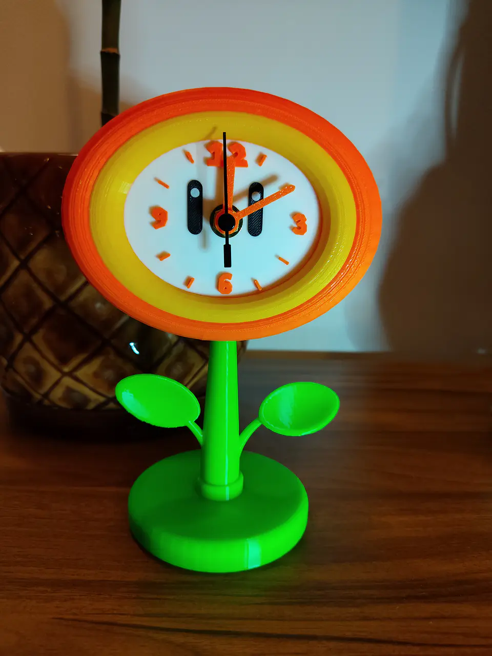 Reloj flor videojuego Mario 4