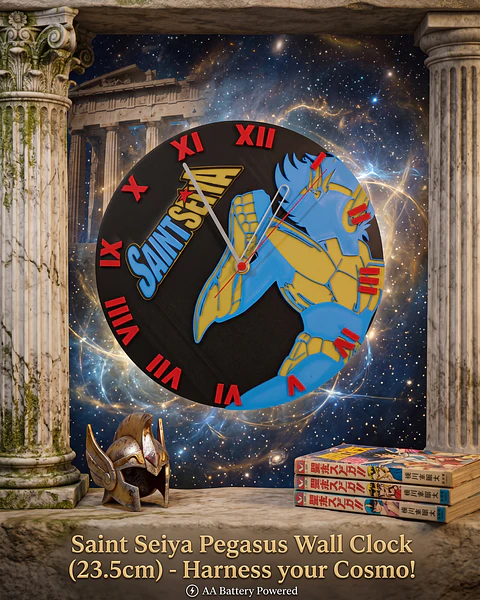 Reloj de Pared Saint Seiya (Los Caballeros del Zodiaco) – Edición Pegaso (23.5 cm)