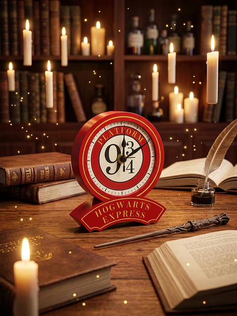 Reloj de Mesa Harry Potter – Plataforma 9 ¾ / Hogwarts Express (6.5 cm)