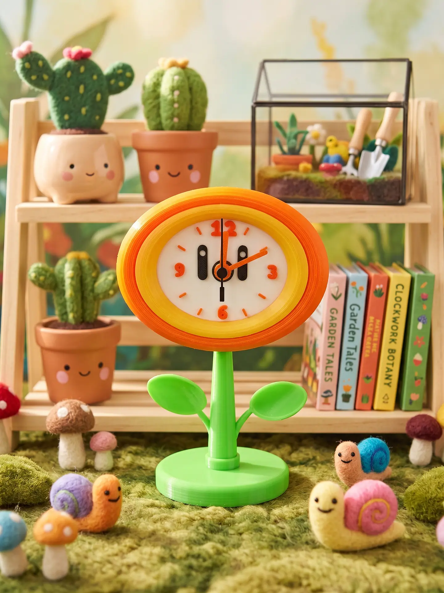 Reloj flor videojuego Mario 1