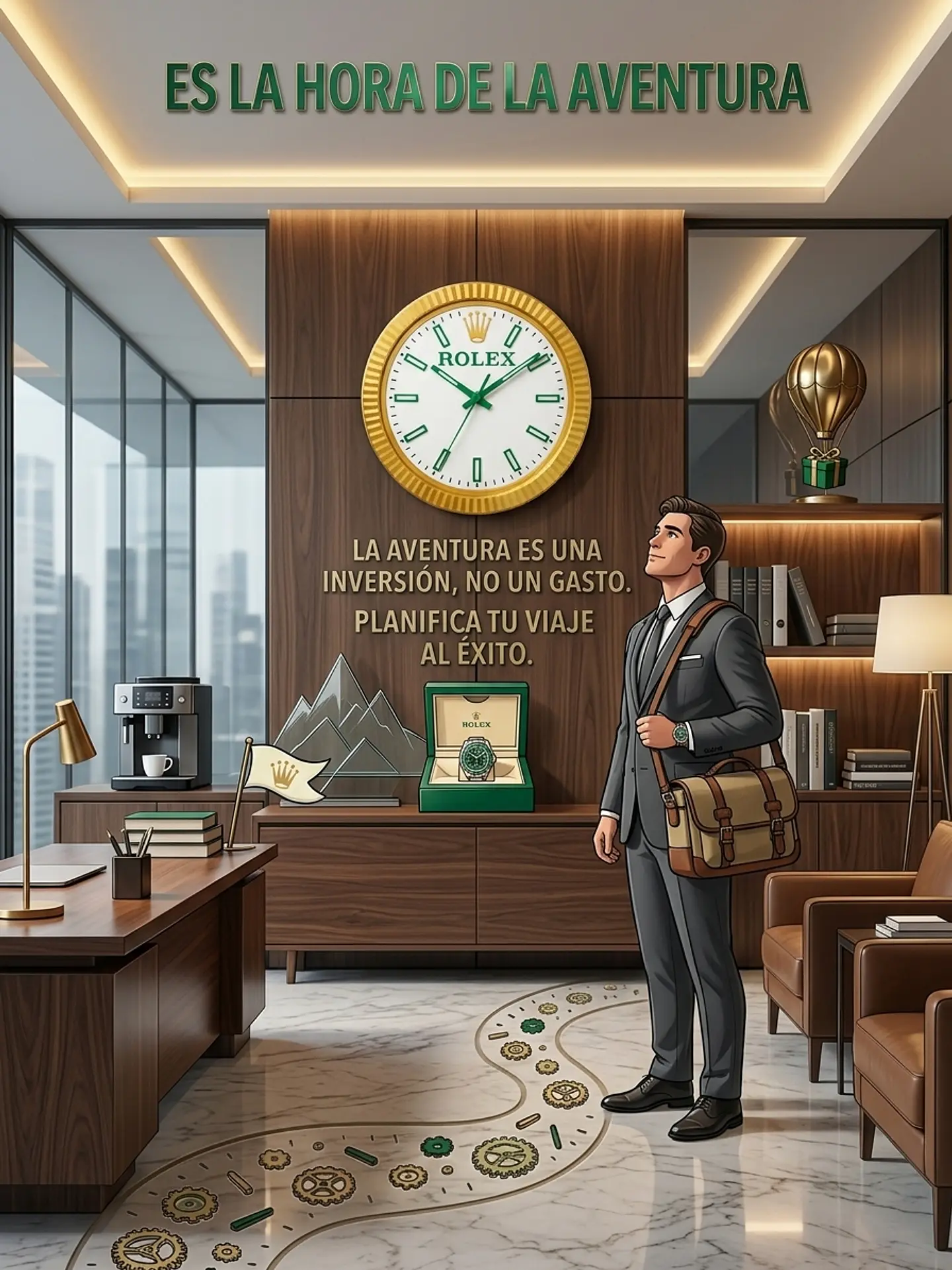 Reloj de Pared Estilo Clásico Luxury (23 cm) 1