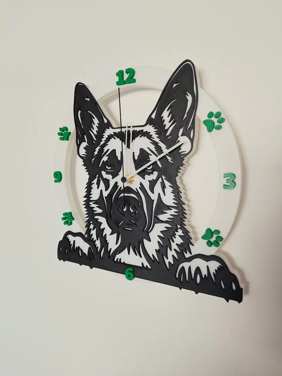 Reloj de Pared Decorativo – Diseño Pastor Alemán (25 cm) 2