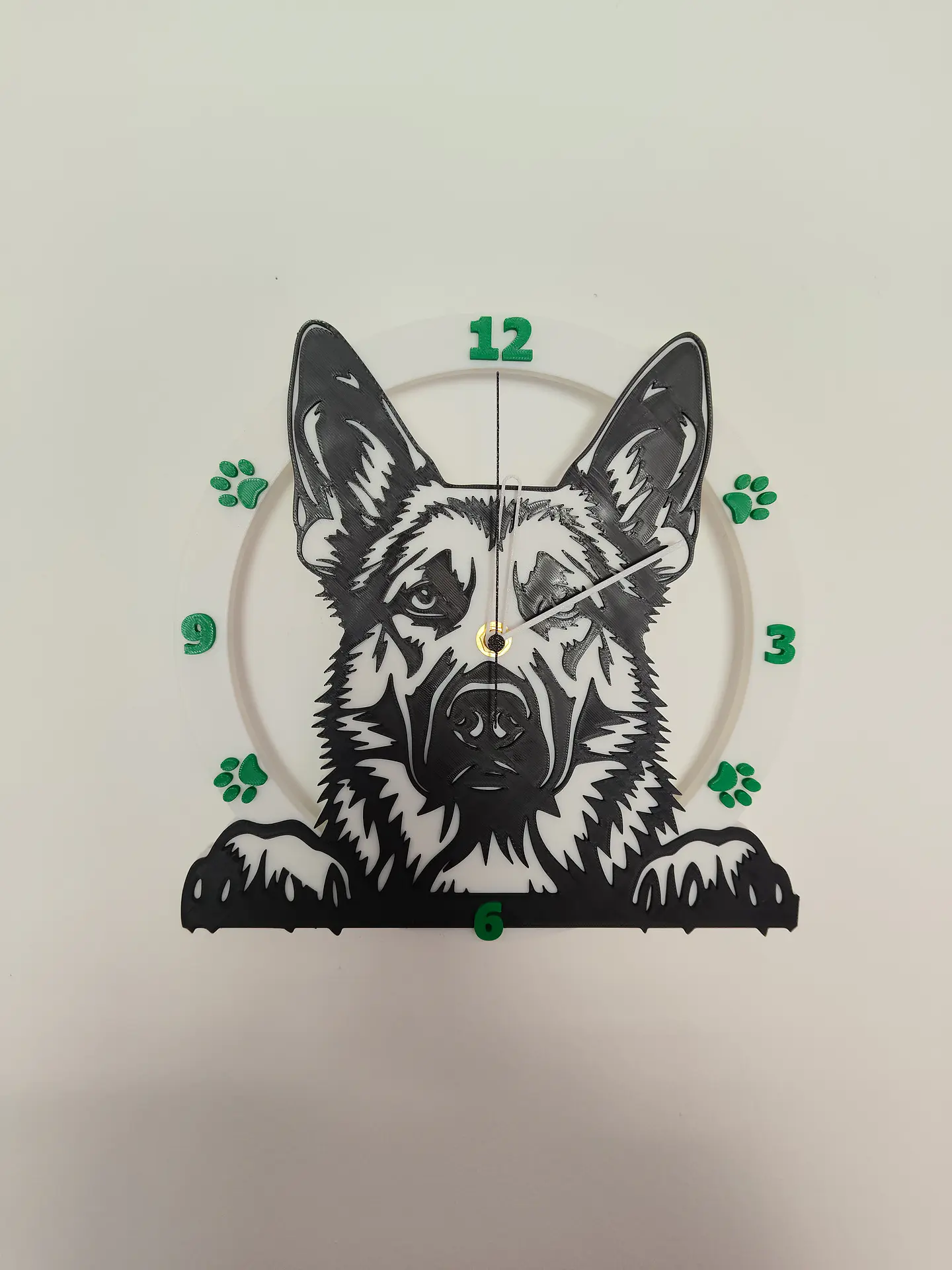 Reloj de Pared Decorativo – Diseño Pastor Alemán (25 cm) 3