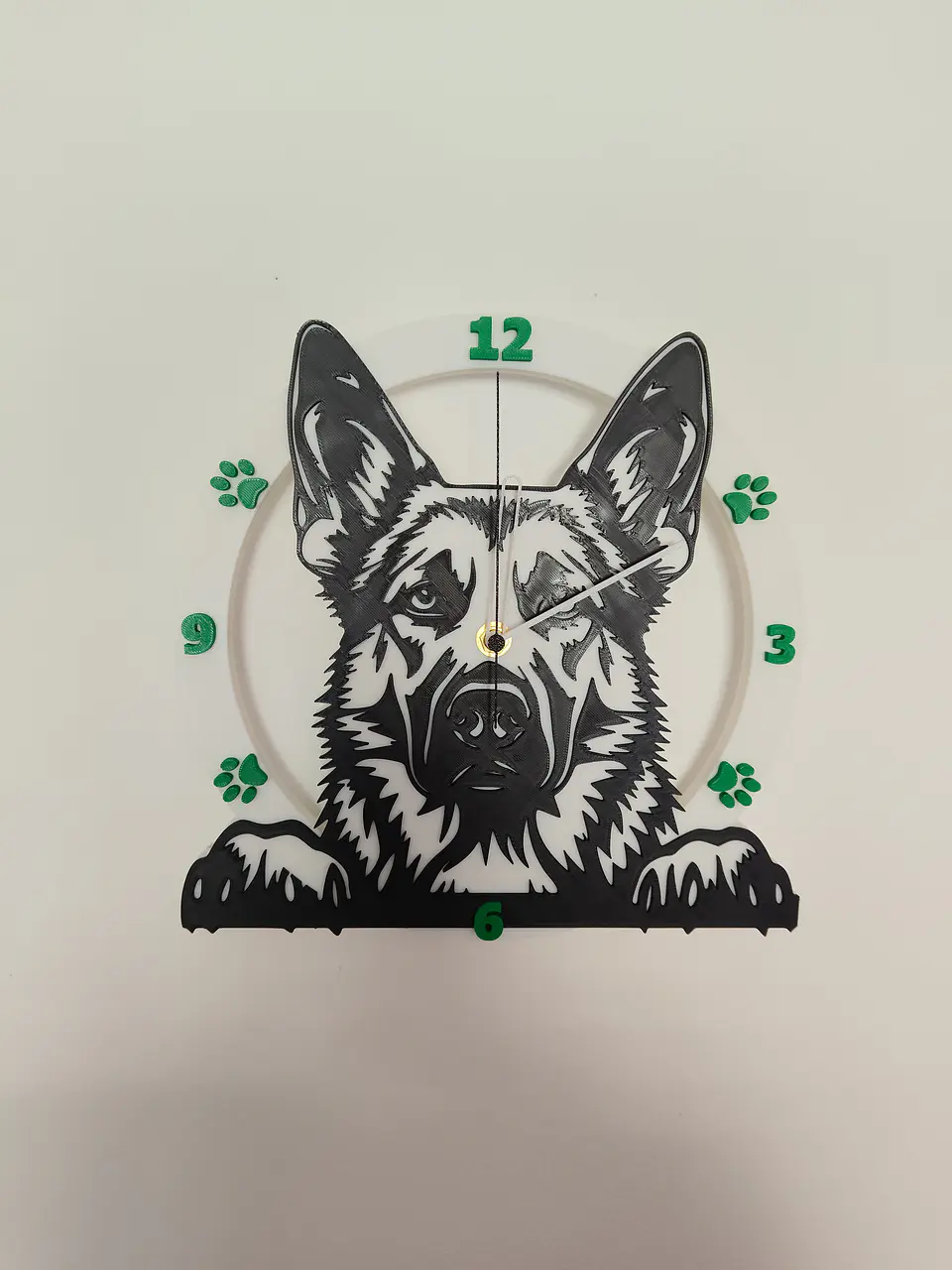 Reloj de Pared Decorativo – Diseño Pastor Alemán (25 cm) 3