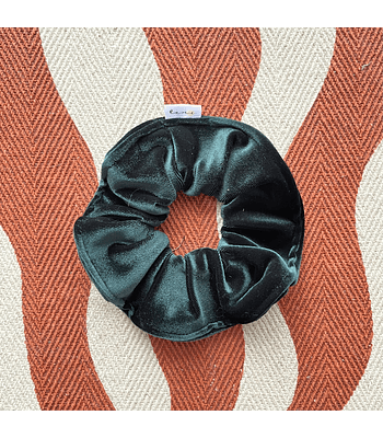 Moño eucalipto  velvet